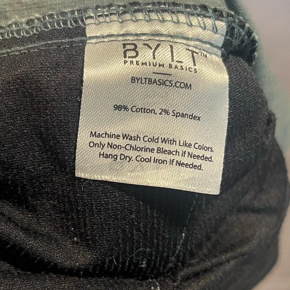 Bylt drawstring pants mens size large green‎ pre-owned condition